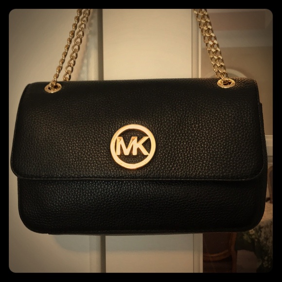 5🌟 RATING-Michael Kors Black “Fulton” Leather Bag - Picture 3 of 8